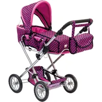 Bino Puppenwagen mit Tasche rosa