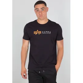Alpha Industries Label Kurzarm-T-Shirt Black 3XL