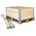 Holzaufsatzrahmen 1/2-Maß 800 600 200 mm braun