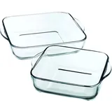 SECRET DE GOURMET - Auflaufformen, 2er-set, Hitzebeständig, 22x28 Cm