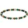 Thomas Sabo Bead Armband mit Malachit, Tigerauge, Jaspis silberfarben 21 Größe 21