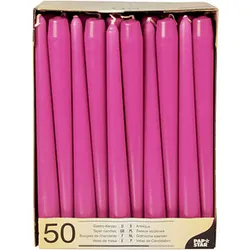 50 PAPSTAR Kerzen fuchsia