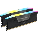 Corsair Vengeance RGB (2 x 16GB, 6400 MHz, DDR5-RAM, DIMM), RAM, Schwarz