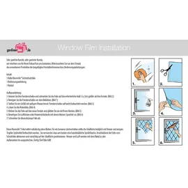 Klemmfix 2er Set Fensterfolie selbsthaftend Streifen LxB 200x67 cm Sichtschutzfolie Anti-UV statische Haftung Folie selbstklebend, 201916000-2