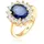Elli Ring Cocktailring Saphirblau Royal Zirkonia 925 Silber