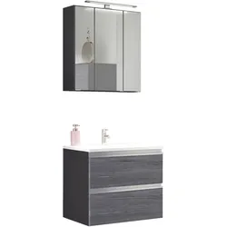 Badezimmer in Silber/ Eichefarbe 'Arezzo'