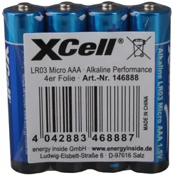 HÜCKMANN Batterie 1,5V Micro AAA LR03 AAA 4pcs/shrink