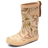 Bisgaard - Gummistiefel Fashion in Beige Leaves, 31