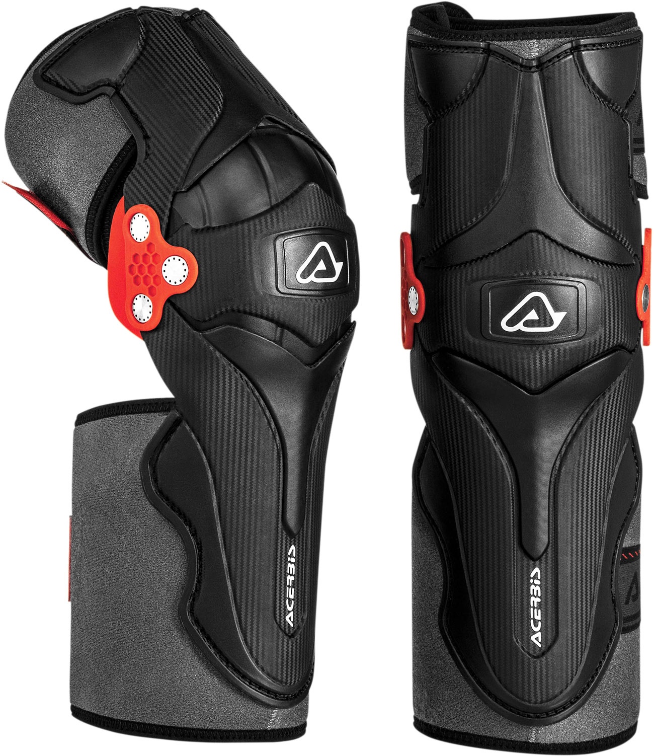 Acerbis X-Strong, knee protectors - Noir/Rouge