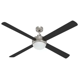 vidaXL Deckenventilator 130 cm Schwarz
