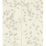 Rasch Textil Rasch Tapeten Vliestapete (Botanical) Weiß goldene 10,05 m x 0,53 m Finca 416619