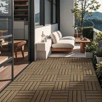 Home Deluxe WPC Klickfliesen BAVARO PREMIUM - Teak 7.5