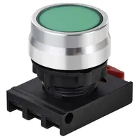 TRU Components TC-12835240 ONPOW26BK-Z/G Drucktaster-Frontelement Knopf Grün