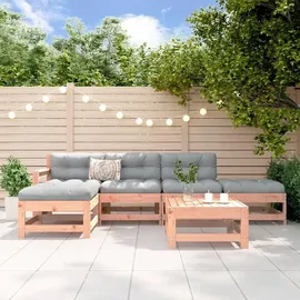vidaXL Garten-Lounge-Set 6-tlg. braun