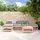 vidaXL Garten-Lounge-Set 6-tlg. braun