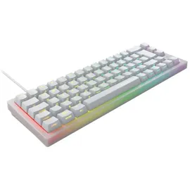 Cherry Xtrfy K5V2 Compact, Transparent White, LEDs RGB, hot-swap, MX2A RGB RED, USB, DE (CX-K5V2-RGB-CPT-TPWHITE-R-GER)