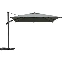 Sweeek - Rechteckiger Ampelschirm 3x4 m khaki Etretat