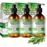 ALIVER Haarshampoo Rosmarinöl für Haarwachstum gegen Haarausfall, Vegan 3x300ml