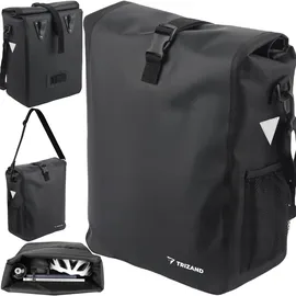 TRIZAND Redfink Fahrradtasche Gepäckträgertasche schwarz