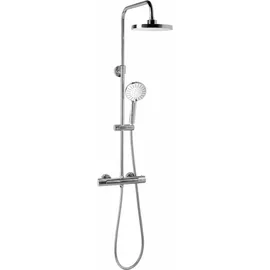 a&n&a aQualine Aqualine LIGA Duschsäule mit Thermostat-Armatur, Chrom - Silber