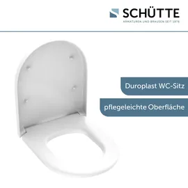 Schütte Duro WC-Sitz D-Form Pro 5 Weiß