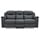 vente-unique Relaxsofa Leder 3-Sitzer - Anthrazit - evasion