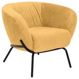 Lomoco Cocktailsessel, Senfgelb, Metall, 79x71x74 cm, Fußauswahl, Lederauswahl, Stoffauswahl, Wohnzimmer, Sessel, Cocktailsessel