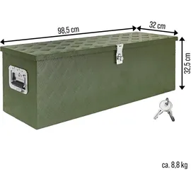 Trucky Alubox Aluminium D100 Grün abschließbar