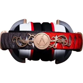 LEXIP Assassins Creed Shadows - Mentor Gaming Headset Gold/Rot/Schwarz/Weiß PS5