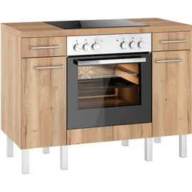 OPTIFIT Küchenzeile Lilly 120 cm braun