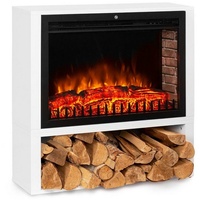 Klarstein Elektrokamin Mauna Loa, elektrischer Kamin mit Heizfunktion elektrischer Kaminofen mit Heizung weiß