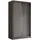 masseno Schwebetürenschrank LAMELLO 120 x 216 x 61 cm Grau