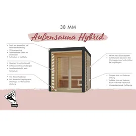 Karibu Angelus inkl. 9 kW Ofen + int. Steuerung