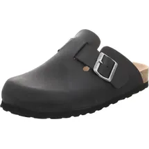 Natural sense Uni Hausschuhe Clog Leder navy 1152936, Schuhgröße:43 EU - Blau - 43