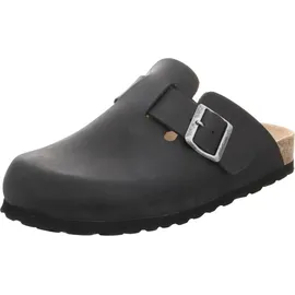 Natural sense Uni Hausschuhe Clog Leder navy 1152936, Schuhgröße:43 EU - Blau - 43