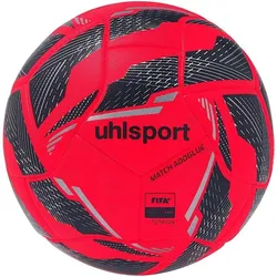 uhlsport Match Addglue Fußball Spielball fluo rot/marine/silber 5