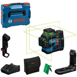 Bosch Kreuzlinienlaser GLL 12V-100-33 CG, 3 x 360°, grün, selbstnivellierend, Arbeitsbereich 100 m, IP65