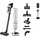 Samsung Bespoke Jet Plus VS20B95843W/GE Misty White