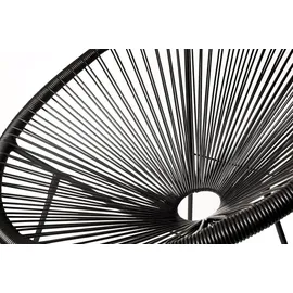 sunnypillow Acapulco Gartenstuhl 2er Set 0 x 0 x 0 cm schwarz