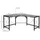 Homcom Eckschreibtisch MDF Stahl