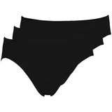 Pompadour Bikinislip 3 St. Schwarz 46