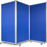 Office Marshal Filz-Stellwand Trennwand 3-teilig Blau