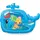 Infantino Pat & Play Wasserunterlage - Wassermatte Wal für Säuglinge und ältere Babys, Bauchlage und sensorisches Spielen