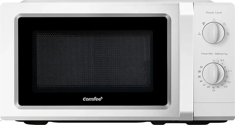 COMFEE Inverter-Mikrowelle CMO-MP012OC(WH), 700 W Leistung, 5 Leistungsstufen, Auftaufunktion, 30-Minuten-Timer, 19 Liter, weiß