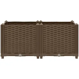 vidaXL Hochbeet 80 x 40 x 38 cm Braun
