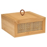 Wenko ALLEGRE, (1 St.), mit Deckel, aus Bambus Rattan beige