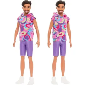 Barbie Mattel HRH26 Barbie Fashionistas Ken-Puppe brünett im Totally Hair Look