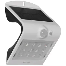 LEDS LIGHT Solar-Außenwandstrahler, LEDs/1,5W und LEDs/0,2W