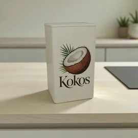 speecheese Kokos Kokosnuss mit Palmenblättern Dose mehrfarbig 0,9 l