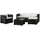 Juskys Punta Cana L Polyrattan Lounge schwarz/creme